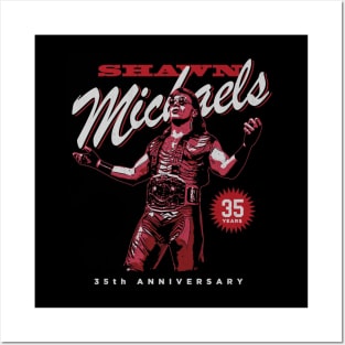 Shawn Michaels 35th Anniversary Retro Posters and Art